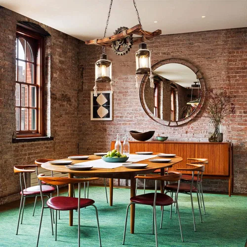Miniatura 3 de Lámpara colgante de madera vintage industrial estilo vintage, lámpara de loft retro, lámpara de suspensión para cafetería, restaurante, isla