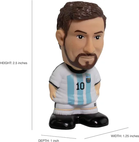 Miniatura 2 de Maccabi Art Sportzies Lionel Messi - Figura de acción de la selección nacional de Argentina, 2.5 pulgadas de alto