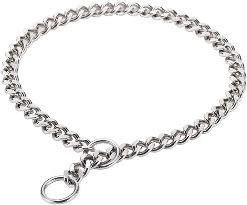 SGODA Collar de estrangulador de entrenamiento para perros, SUS304, 16 pulgadas, 0.098 in