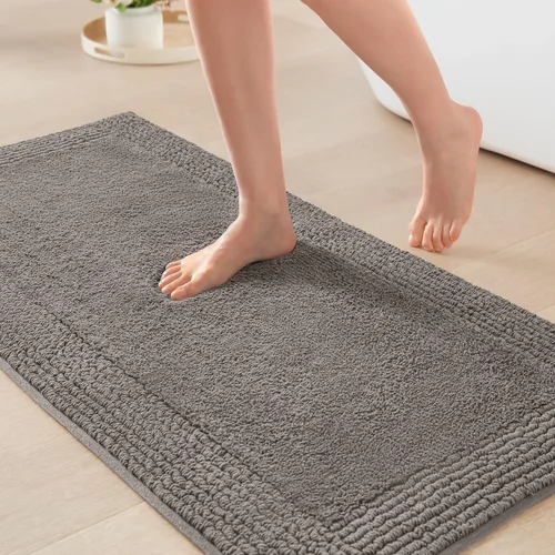Miniatura 20 de Madison Park Splendor - Alfombra de baño reversible 100% algodón con mechones, 3000 GSM, calidad hotelera, lujosa, felpa, pelo medio, tapete de baño