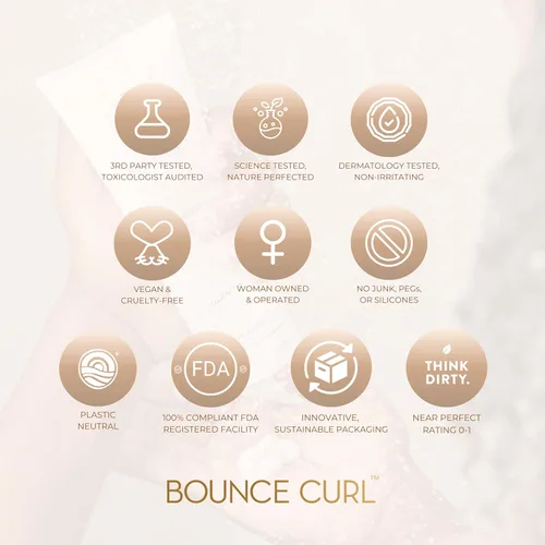 Miniatura 8 de Bounce Curl - Acondicionador desenredante hidratante para cabello rizado fino y medio, aceite de aloe y semillas negras, color seguro, sin silicona