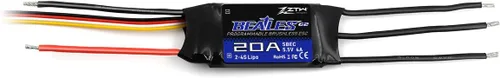 Miniatura 2 de ZTW Beatles G2 20A ESC con salida SBEC 4A/5.5V para avión RC de ala fija 2-4S o proyecto de bricolaje necesita controlador electrónico de velocidad..