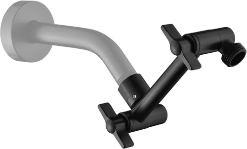 Miniatura 21 de BRIGHT SHOWERS Extensor de brazo de ducha de latón para lluvia y cabezal de ducha de mano, brazo de extensión universal de 14 pulgadas, altura