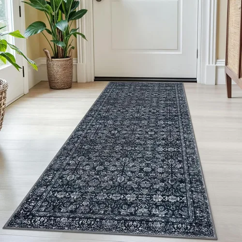 Miniatura 141 de SIILOOM Alfombra antideslizante de pasillo moderna de 2 x 5, súper suave, para pasillos, decoración para cocina, alfombras para pasillos sin 2-Verde