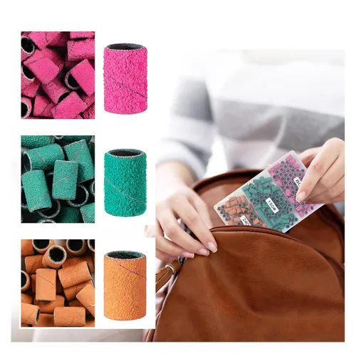 Miniatura 4 de Bandas de lijado para taladro de uñas, piezas de lijado para taladro de uñas KOYOPEPI 210 piezas, bandas de lijado de grano grueso y fino