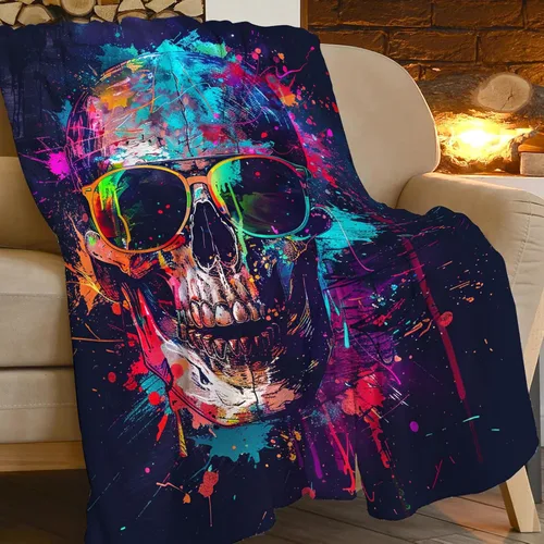 Miniatura 183 de Manta de Polilla Suave y Esponjosa de Vellón Gótico Mariposa Luna Mantas Decorativas Acogedoras y Cálidas de Franela de Felpa Regalos para Niños