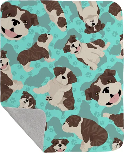 Miniatura 59 de Caroline's Treasures MLM1042LQB Airedale Terrier - Manta acolchada de 50 x 60 pulgadas, diseño de ilustraciones para cama, sofá, suave y ligera