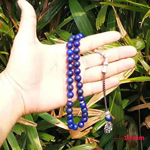 Miniatura 3 de Lapislázuli Tasbih - Pulsera islámica de 33, 45, 66, 99 cuentas