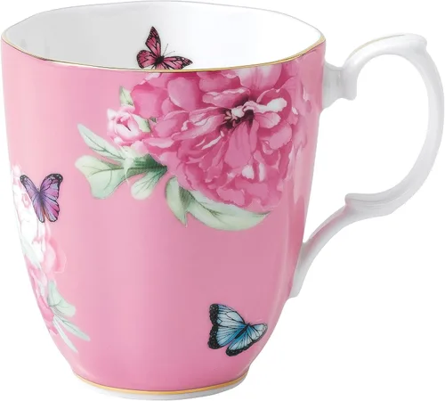 Miranda Kerr For Royal Albert Friendship - Taza vintage, color rosa, 13.5 onzas