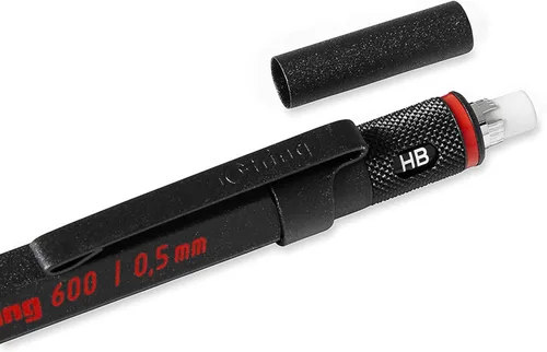 Miniatura 3 de Lápiz mecánico rotring 600 Series, 0.014 pulgadas, Cuerpo negro