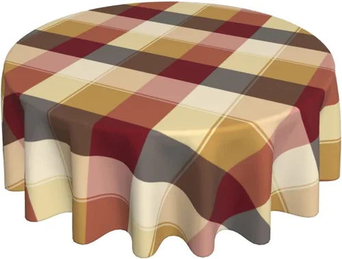 Miniatura 13 de 4th of July Tablecloth Square 60x60 Inch,Red White Buffalo Plaid Check Blue Patriotic Stars Table Cloth,Stain Resistance Polyester Independence Day
