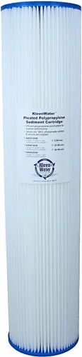 Miniatura 2 de KleenWater KW4520BR - Cartucho de filtro de agua de repuesto para sedimentos de óxido de suciedad, plisado, 4.5 x 20 pulgadas, 50 micrones