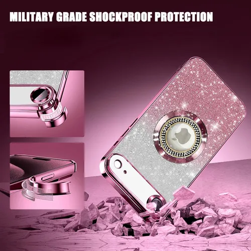 Miniatura 253 de Misscase Funda magnética con purpurina para iPhone 11 compatible con MagSafe, protección completa, delgada, a prueba de golpes, antiarañazos