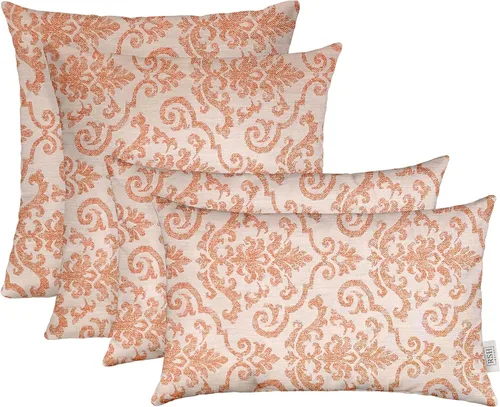 Miniatura 15 de RSH DECOR: Sunbrella Lumbar & Square Pillows Set of 4 20" x 12" & 17" x 17" Water & Fade-Resistant Fabric Outdoor Throw Pillows for Patio