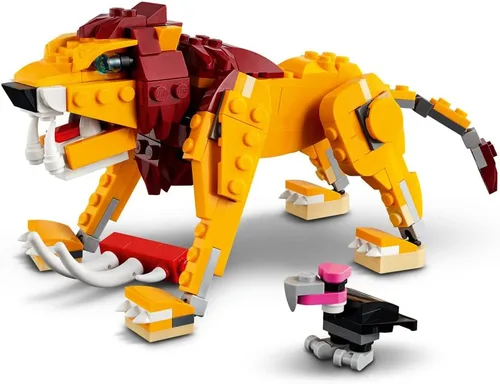 Miniatura 5 de LEGO Creator 3 en 1 León Salvaje 31112 Kit de Construcción de Juguete 3 en 1 con Juguetes de Animales para Niños, Nuevo 2021 (224 Piezas)