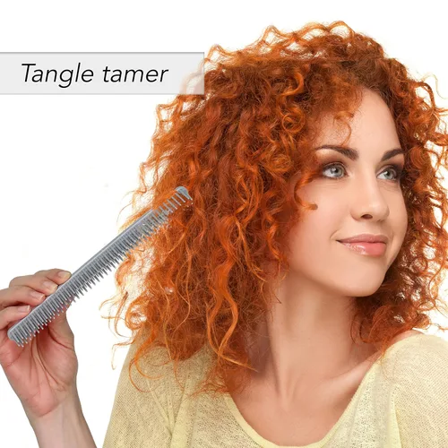 Miniatura 6 de Allegro Combs Peine desenredante de 3 filas, cepillo definidor de rizos de dientes anchos para cabello rizado de mujer, perfecto para estilistas