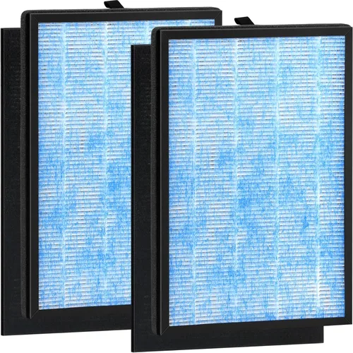 Paquete de 2 filtros de aire de repuesto 3 en 1 compatibles con Okaysou Air Purif-ier Airmax 8L, ultrafiltro azul y filtro HEPA verdadero de grado