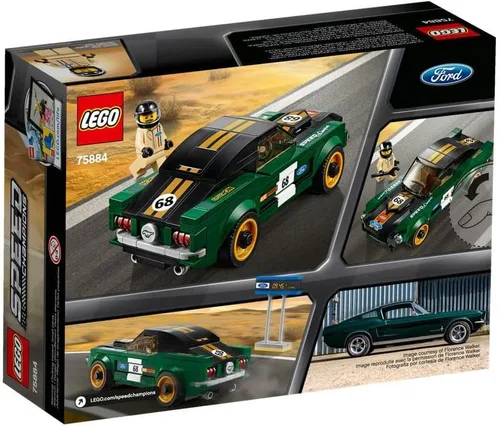 Miniatura 5 de LEGO Speed Champions 1968 Ford Mustang Fastback 75884 Kit de construcción (183 piezas)