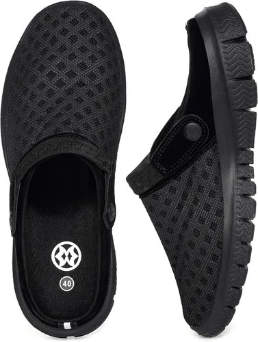 Miniatura 2 de Hsyooes Zapatos de jardín para hombre y mujer, zapatos de jardín de malla transpirable, antideslizantes, sandalias de playa para exteriores, unisex