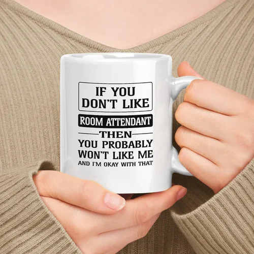 Miniatura 15 de Regalo de feliz cumpleaños para sandwichera. Taza de cerámica blanca de 11 onzas y 15 onzas con texto en inglés «If You Don't Like Me»