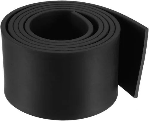 Miniatura 4 de uxcell Tira de sello de goma rectangular maciza, 0.197 in de ancho, 0.118 in de grosor, 3.3 ft de largo, color negro