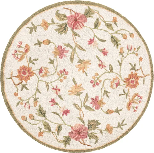 Miniatura 31 de SAFAVIEH Chelsea Collection - Alfombra decorativa de 1 pies 8 pulgadas x 2 pies 6 pulgadas, color negro, lana de campo francesa enganchada a mano