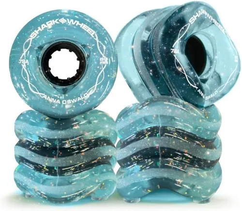 Miniatura 13 de Shark Wheel 60 mm ruedas para Longboard de crucero, Fórmula DNA, juego de 4 ruedas
