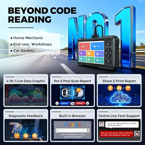 Miniatura 8 de KINGBOLEN Escáner S6 Elite OBD2, herramienta de escaneo bidireccional 2026, reinicio de 15, prueba activa, escáner de diagnóstico de automóviles