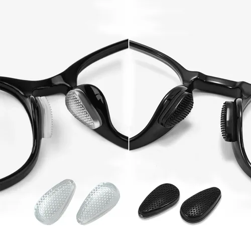 Miniatura 7 de Almohadillas de nariz para gafas, almohadillas de nariz de silicona antideslizantes para gafas, almohadillas antideslizantes para puente nasal