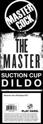 Miniatura 6 de The Master - Consolador con ventosa, color negro