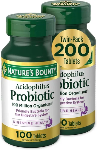 Miniatura 12 de Nature's Bounty Lactobacillus Acidophilus Suplemento Probiótico - Probiótico Diario para la Salud Digestiva de Mujeres/Hombres, 100 Millones