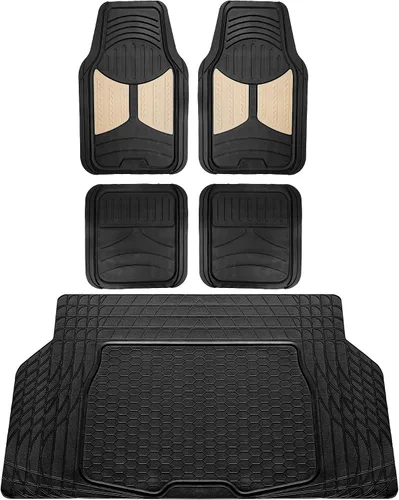 Miniatura 22 de FH Group Alfombrillas de Piso para Automóviles - Alfombrillas de Piso de Goma Heavy-Duty Monster Eye para Autos, Ajuste Universal Juego Completo