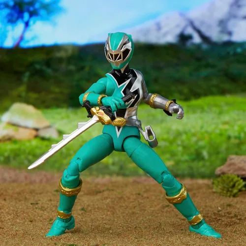 Miniatura 9 de Power Rangers Lightning Collection Dino Fury Green Ranger - Figura de acción a escala de 6 pulgadas, juguetes y figuras de acción para niños a
