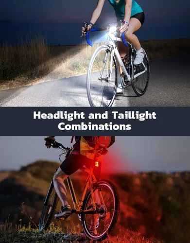 Miniatura 3 de Zewdov Bike Lights for Night Riding, USB Rechargeable Bike Lights Front and Back, Waterproof IP65 Bicycle Light, 4+6 Modes Bike Headlight and Tail