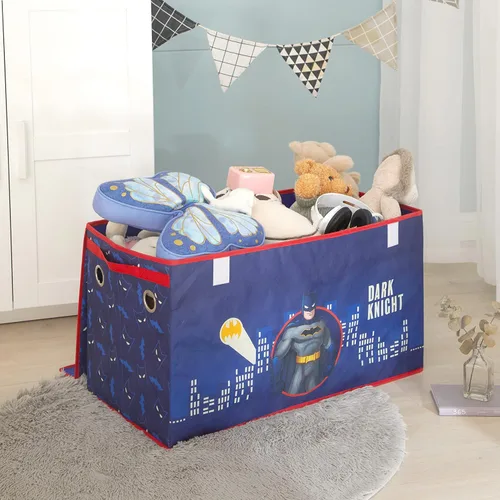 Miniatura 6 de Idea Nuova Batman - Baúl plegable de almacenamiento de juguetes para niños, duradero con tapa suave, 28.5 x 14.5 x 16 pulgadas