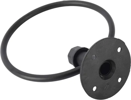 Miniatura 7 de HighFree Toallero industrial, soporte para toalla de mano de tubería de granja, accesorios de baño montados en la pared negro mate, anillo de toalla