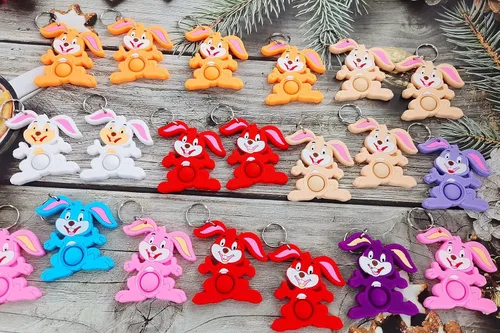 Miniatura 3 de 20 regalos de conejo de Pascua, premios para niños de jardín de infantes, mini conejito a granel para cumpleaños, graduación, fiesta de verano