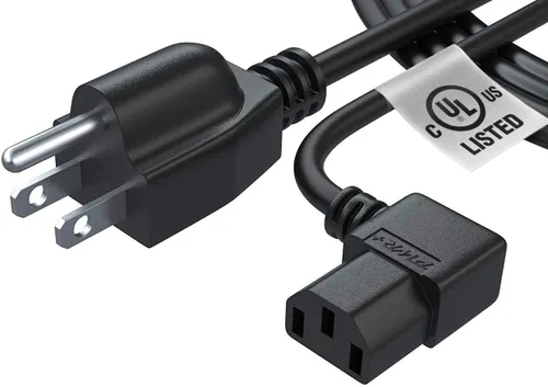 Cable extra largo de 3 clavijas para TV Amp CA para Vizio Samsung, Toshiba, Sony, Panasonic, LG, Dell, Monitor, Xbox 360 Epson, ION Block Rocker,