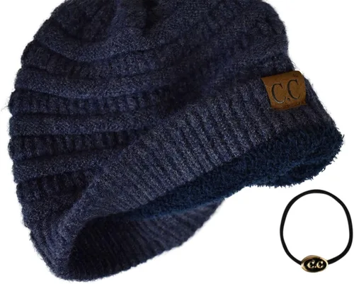 Miniatura 622 de C.C Trendy Warm Chunky Soft Stretch Cable Knit Beanie