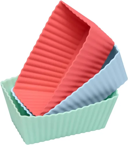 Miniatura 3 de LURCH Germany Flexiform - Brownie de silicona (12 unidades), color pastel