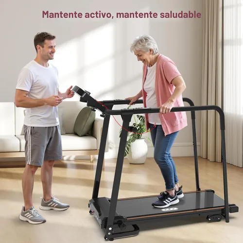 Miniatura 9 de Redliro Treadmill for Seniors with Long Handrails - Foldable Walking Treadmill for Home Small, 300 lbs Capacity, 0-2% Incline, Auto Lube, Mute &