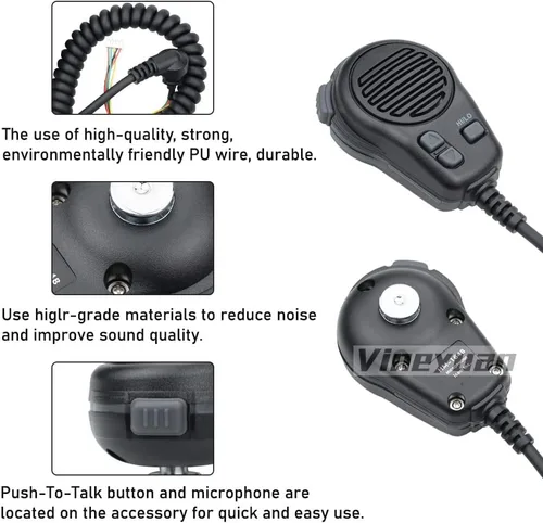 Miniatura 3 de HM-164B Micrófono de altavoz para Icom IC-M200 IC-M304 IC-M59 Micrófono de mano de radio marina
