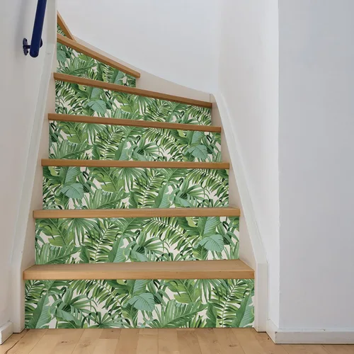 Miniatura 4 de NuWallpaper Maui - Papel tapiz autoadhesivo para pared, papel de contacto extraíble de hojas tropicales verdes para paredes, revestimiento de pared