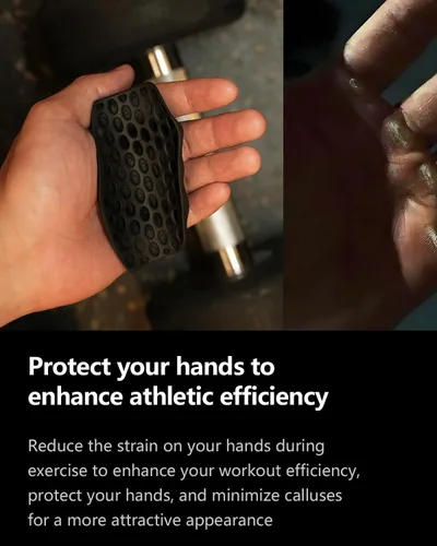 Miniatura 4 de Guantes de Entrenamiento, Guantes de Gimnasio de Látex Sin Dedos, Agarres de Dominada para Hombres y Mujeres, Agarres de Palma para Entrenamiento