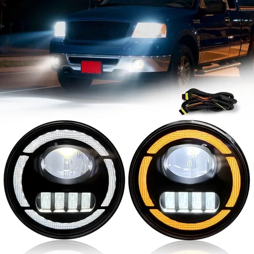 Miniatura 13 de Luces antiniebla LED y DRL para compatibles con Dodge Dakota 1997 1998 1999 2000/Dodge Durango 1998-2000, un par de luces antiniebla delanteras