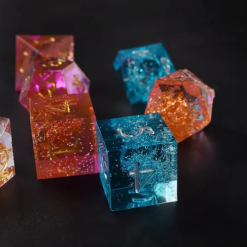Miniatura 4 de Molde de resina para dados de 7 cavidades, moldes de silicona de fundición de resina para decoración del hogar y fabricación de velas, molde