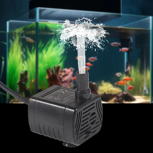 Miniatura 6 de 2 bombas de agua sumergibles de 200 L/H DC 5.5-12 V 1-3 W con tubo de 6.5 pies para acuario, estanque, fuente, hidroponía