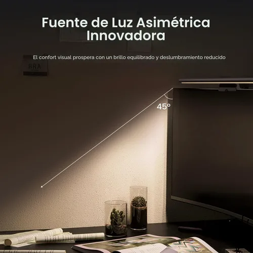 Miniatura 2 de YEELIGHT Barra de luz para monitor, lámpara de monitor de computadora, barra de pantalla LED de 250 lúmenes sin deslumbramiento para cuidado de un