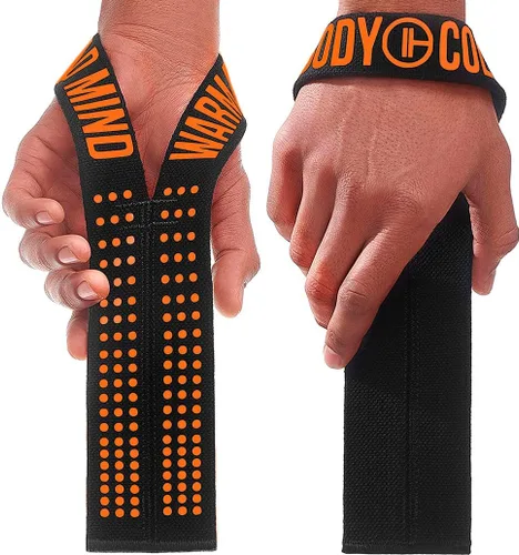Miniatura 16 de WARM BODY COLD MIND V1 Correas de Levantamiento para Muñeca para Halterofilia Olímpica - Clasificadas para 660 lb - Vendas de Mano para Negro