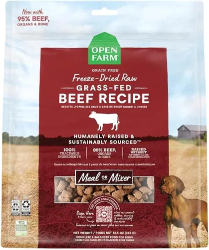 Miniatura 11 de Open Farm, Comida para Perros Cruda Deshidratada, Trozos con 95% de Carne, Órganos y Hueso, Productos Orgánicos y Superalimentos, Comida Completa